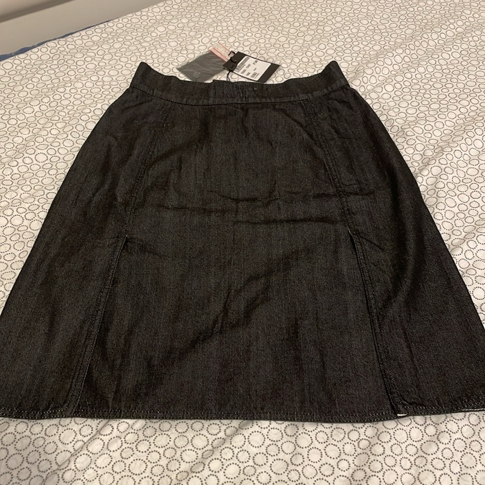 YSL Dark Grey Denim Skirt - Picture 2 of 13